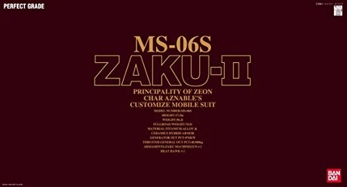 MS-06S Zaku- Principality of Zeon Char Aznable's Mobile Suit Gundam Model kit - Image 2 of 4