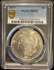 1879-P $1 Morgan Silver Dollar PCGS MS62