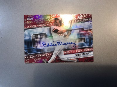 Topps 2025 All Star Game Series Eddie Murray Auto Classic Swings Card 2 Of 5