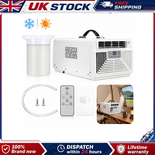 1000W Portable Air Conditioner 220V White Cooling Heating Indoor Camping Lorry