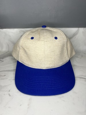 Headshots By KC Caps Woven Linen Two Tone Men s Adjustable Strapback Hat NOS