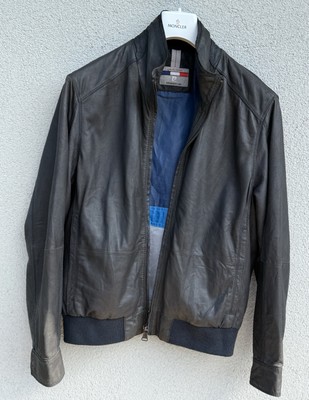 Vintage PIERRE CARDIN Genuine Leather Bomber Jacket Mens SMALL S MINT Gorgeous