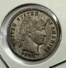 1892-P 10c United States Barber Dime 90% Silver Collectible US Coin Philadelphia