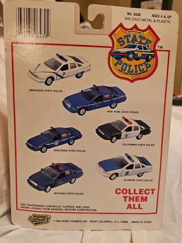 Road Champs California Highway Patrol Car 1:43 Scale Die-Cast Police Series 1993 - Picture 5 of 5