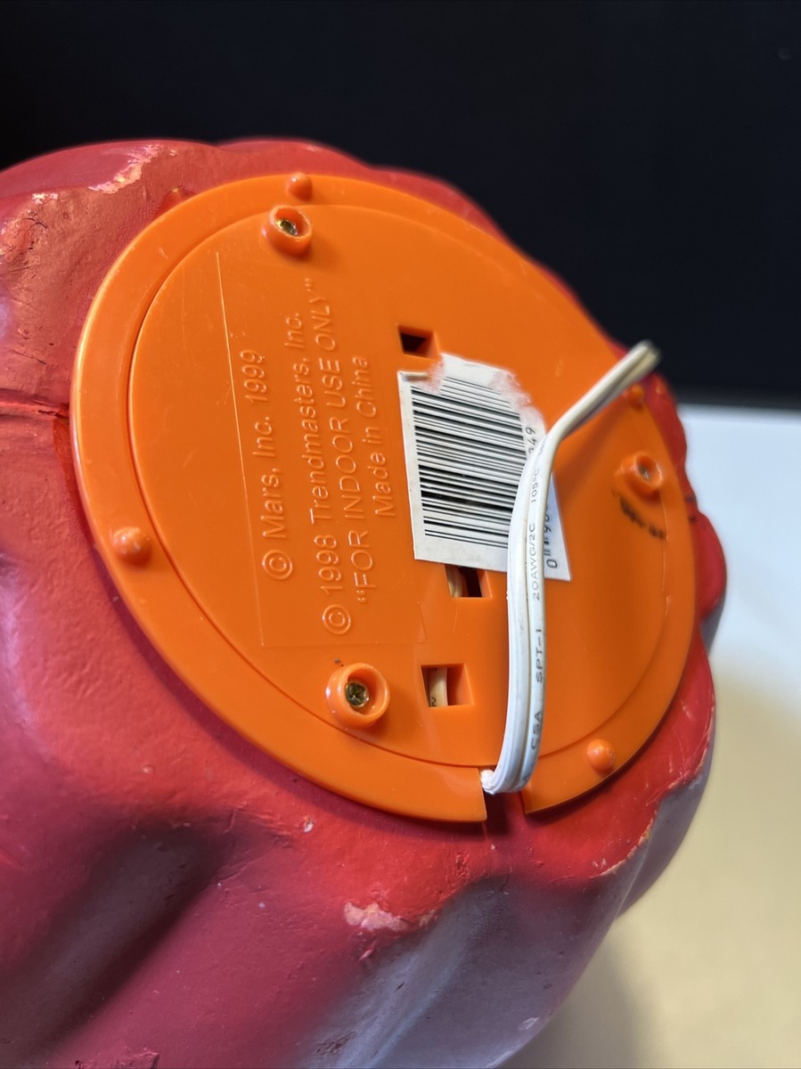 1998 Rare M&M Light Up Pumpkin 9.5” Red M & M Candies | eBay