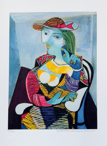 Pablo Picasso MARIE THERESE WALTER Estate Signed Limited Edition Giclee 16 x 12" - 第 5/7 張圖片