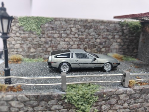 1/64 MJ DMC-12 DeLorean Back To The Future Time Machine Diecast Car Models Gifts - Picture 7 of 14