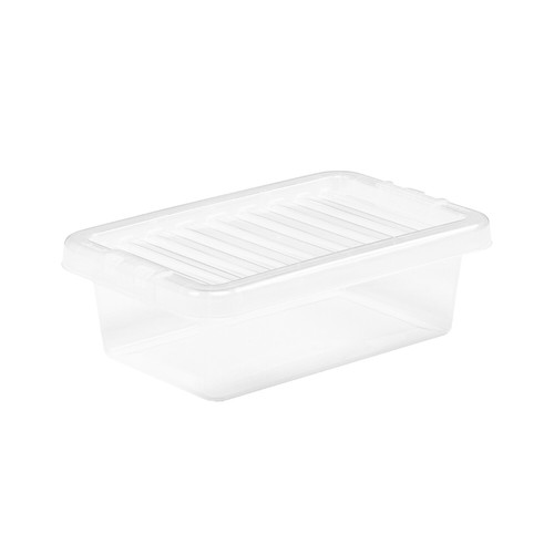 Clear Plastic Storage Boxes with Lids Stackable UK Made Box Home Office Kitchen - Picture 26 of 104