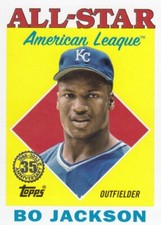 BO JACKSON TOPPS 1988 35TH ANNIVERSARY RETRO ALL-STAR ROYALS AUBURN #20 2023