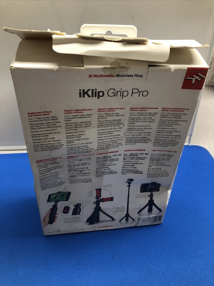 iKlip Grip Pro Multifunction Camera/Phone Stand Handle Monopod Selfie &BT Remote - Image 3 of 4