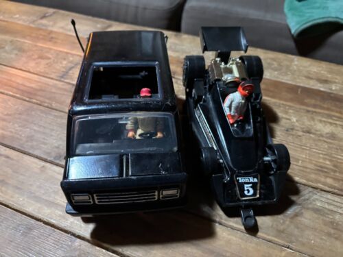 Mini Tonka / Play People: Team Tonka Indy / Race Team Set, complete w/ Figures