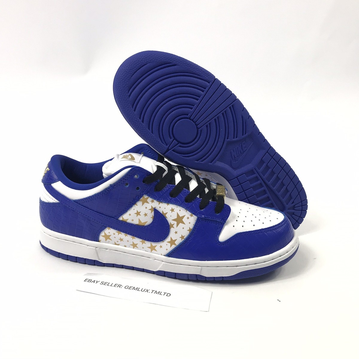 supreme NIKE SB DUNK LOW ブルー　26.5 Size 9 - Nike SB Dunk Low Supreme Stars Hyper Royal 2021 for