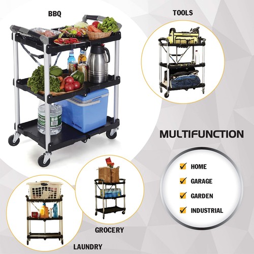 Olympia Tools 85-188 Pack-N-Roll Folding Collapsible Service Cart, 150LB Capa... - Picture 5 of 10