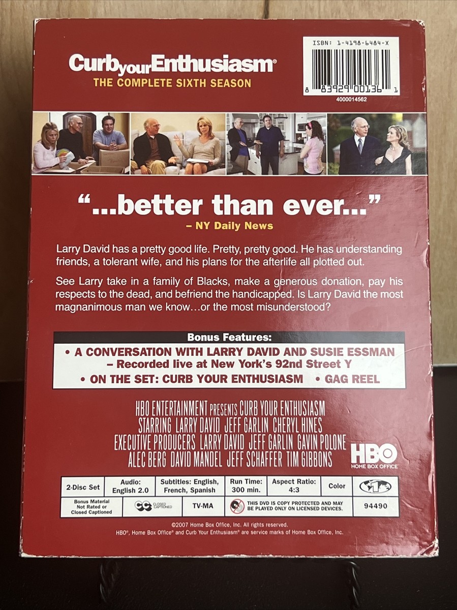 Curb Your Enthusiasm: The Complete Sixth Season DVDs | B2G1FREE | eBay