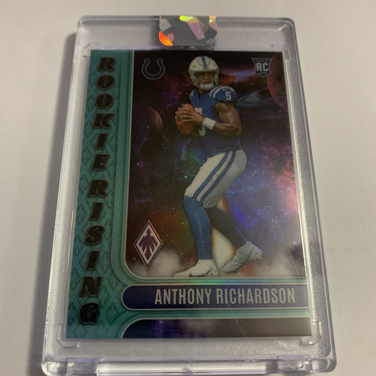2023 Panini Phoenix - Rookie Rising Teal #RIS-4 Anthony Richardson /150 (RC)