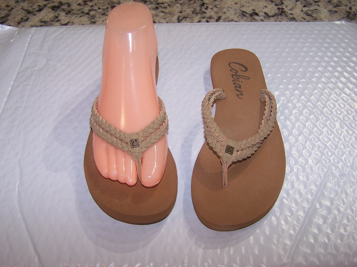 Flip flops Cobian Leucadia Double Braided Women's Sandals Thongs Shoes SZ 