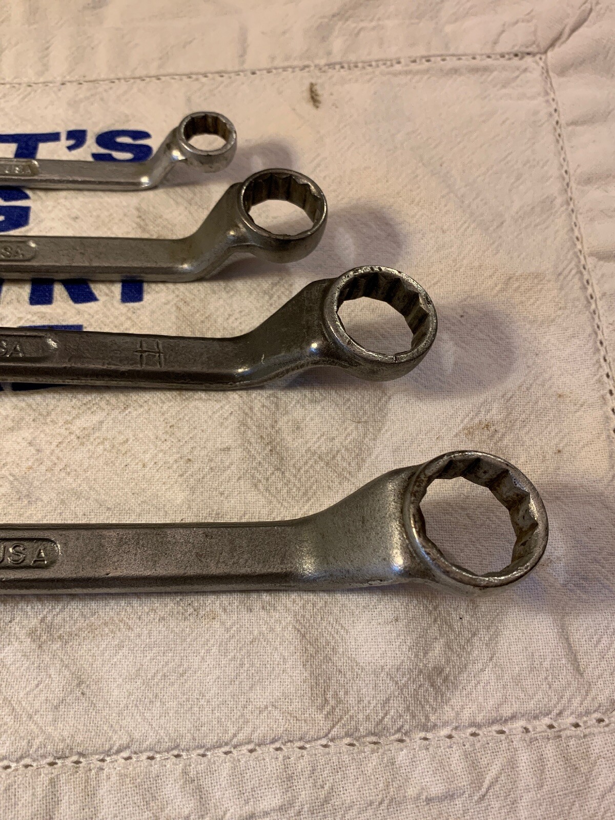 Tru Fit 4pc 12 Point Deep Offset Box Wrench Set Made in USA