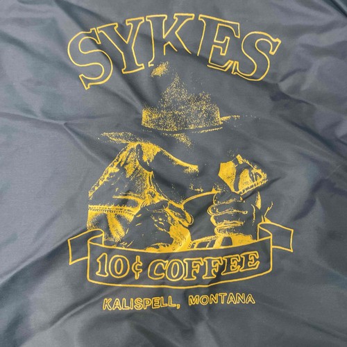 Vintage Eagle Athletic Retro Mens XXL Jacket Varsity Blue Sykes Montana Coffee - Picture 4 of 9
