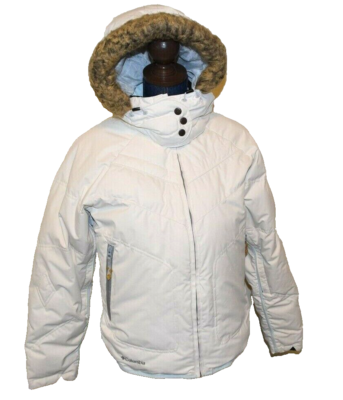 Columbia Titanium Women's Size Medium Fur Lined Hooded White