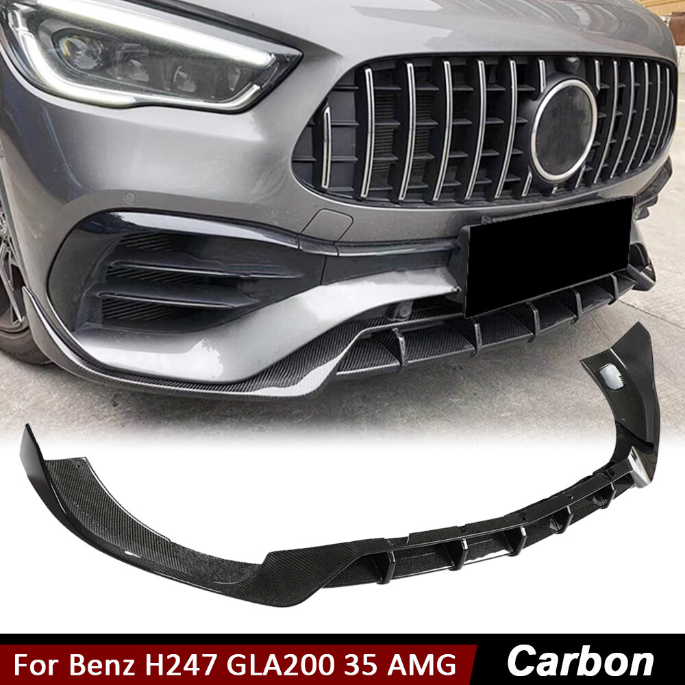 For Benz H247 GLA200 GLA250 GLA35 2020UP REAL CARBON Front Bumper Lip Spoiler