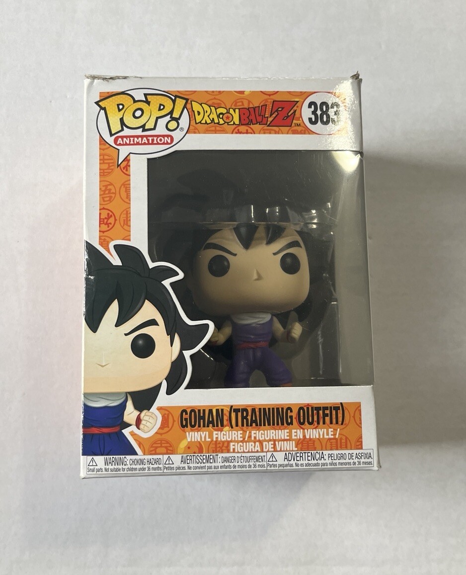 Funko Pop! Vinyl: Dragon Ball Gohan Training Outfit 383 Z Gt Super Damaged Box
