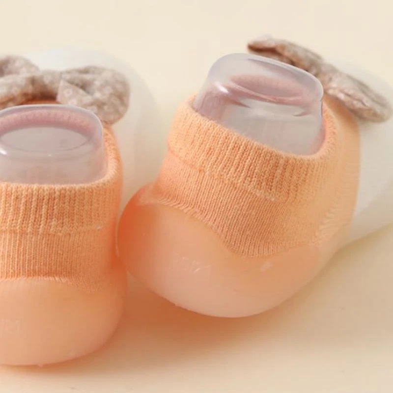 Recién Nacido Bebé Niñas Infante Zapatos Antideslizantes Arco Calcetín Zapatos Suela de Goma Sandalias EE. UU. Foto 3 de 4