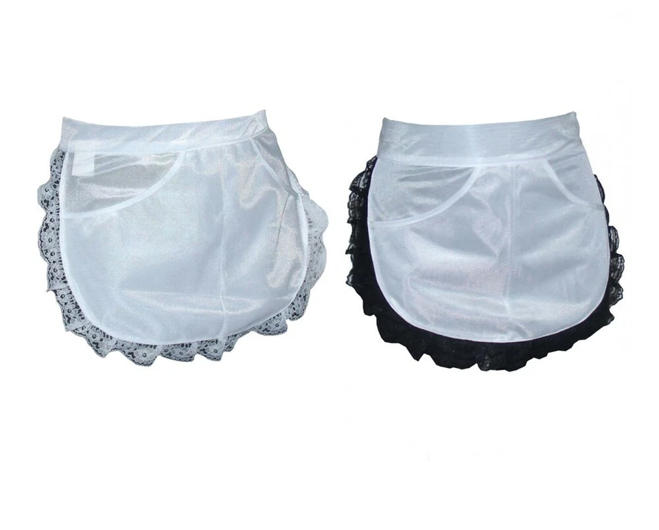 Schürze Servierschürze Dederon mit Spitze