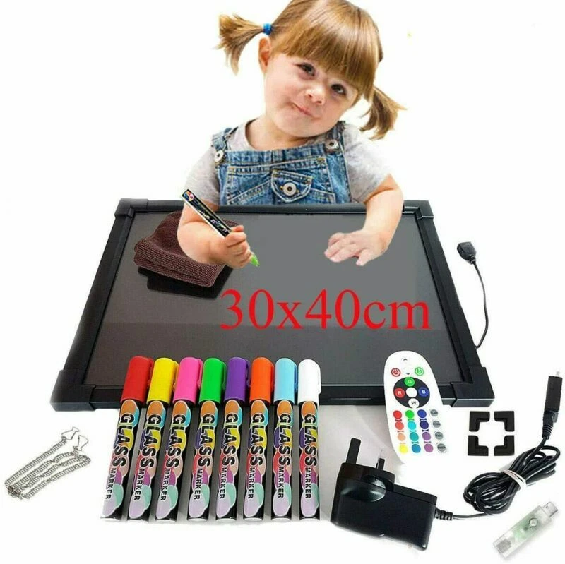 Sensory LED Message Writing Board Illuminated Drawing Painting