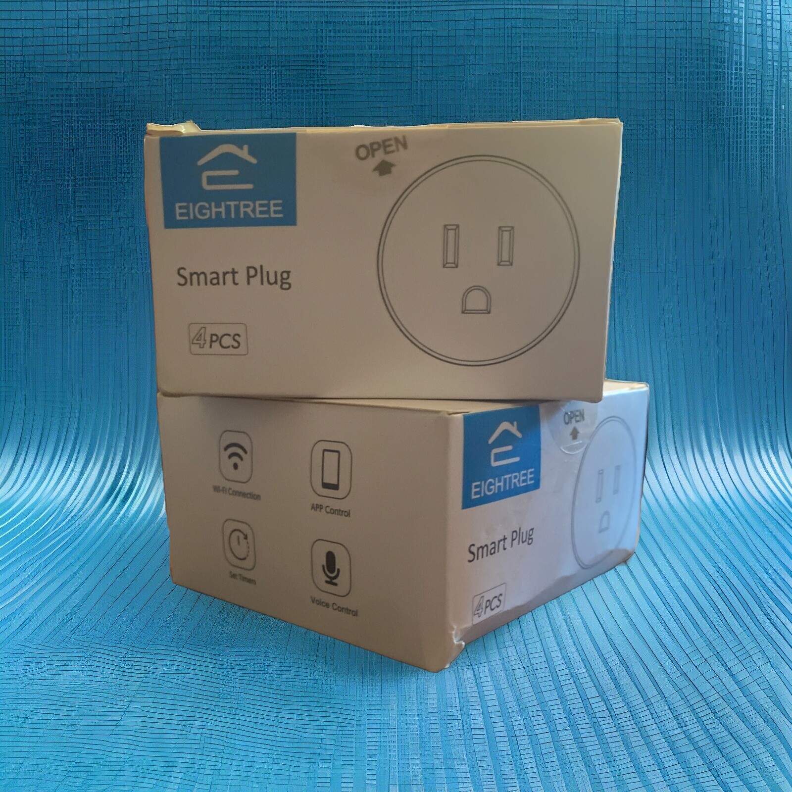 Smart Plug EIGHTREE, Alexa Smart Plugs That Work with Alexa  4 Pcs Each-image