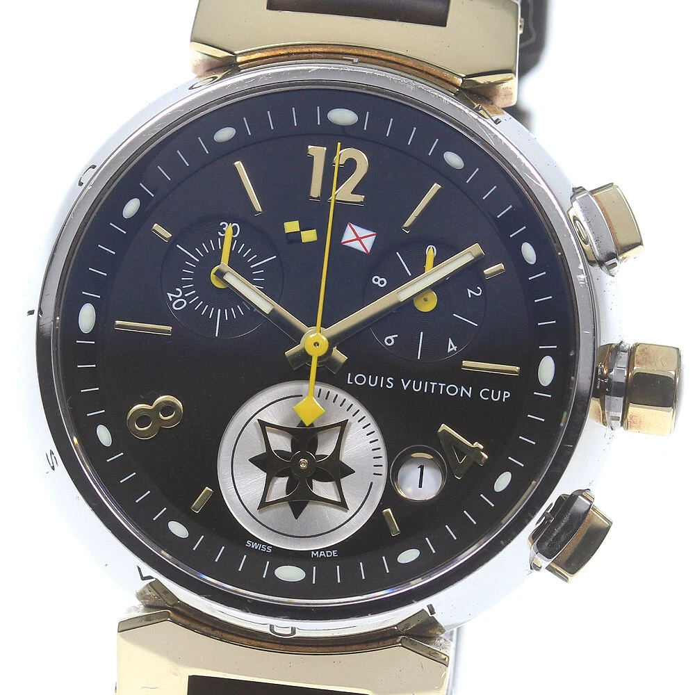 Louis Vuitton Pre-owned Louis Vuitton Tambour Chronograph Quartz