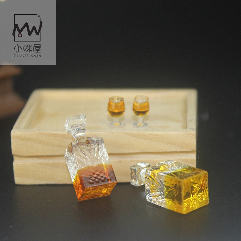 3PCS Dollhouse 1/12 Scale  Wine Bottle Set Kitchen Furniture Miniature Accessori - Image 2 of 4