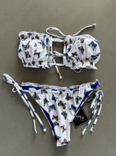 Zaful White Butterfly Bikini - Size Small