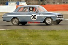 PHOTO  PAUL CLAYSON'S 1962 VAUXHALL VX4/90 ROUNDS COPSE DURING PRACTICE FOR THE