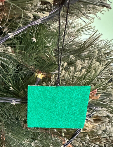 Handmade Cross Stitch St. Patricks Decor-Ornament-Completed-Irish Flag-Shamrock - Picture 6 of 11