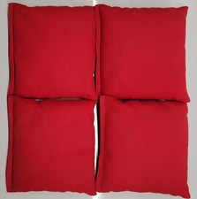 ACA Cornhole Bean Bags Red 4 Regulation Corn Hole Game Toss Bags All Weather
