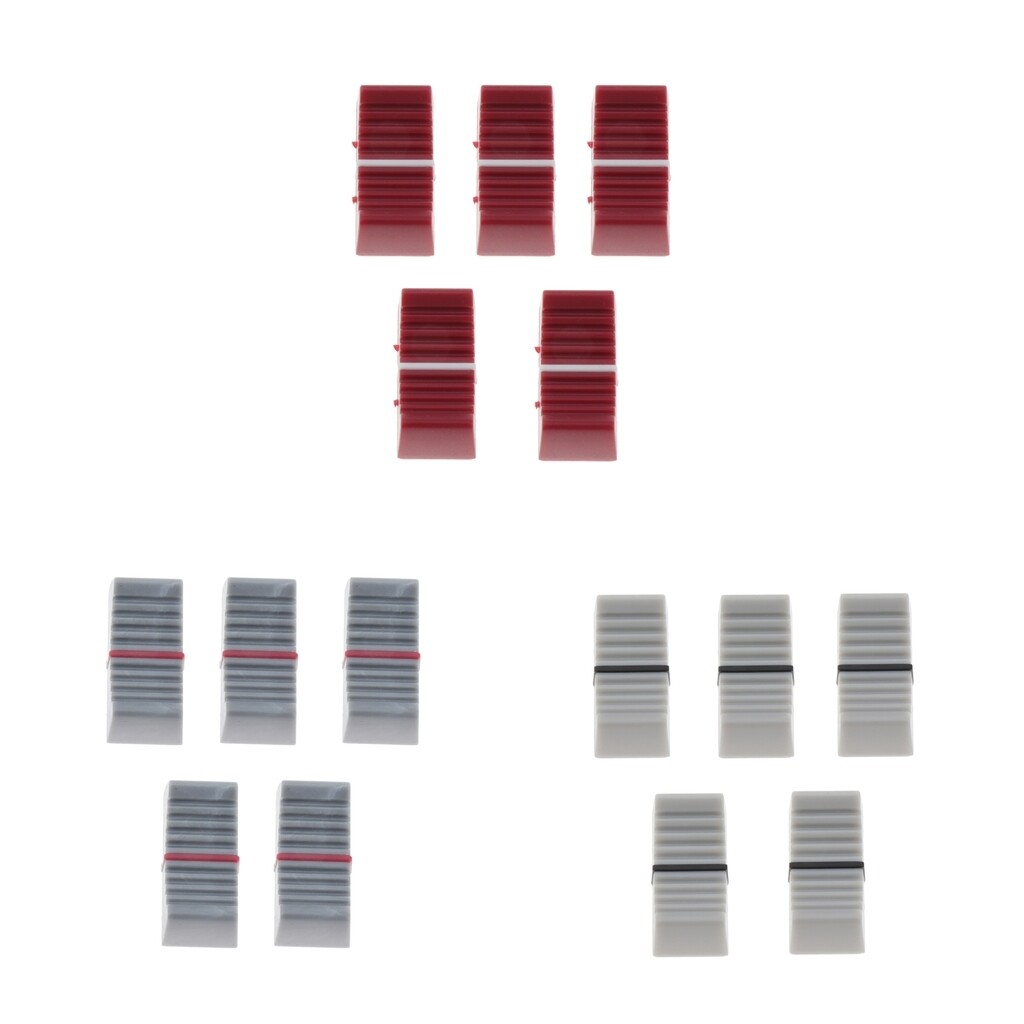 5 x Plastic Mixer Fader Slider Knob Potentiometer Accessory Red eBay