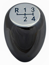 silver T1 gear shift knob 4 speed blue for ford 10mm