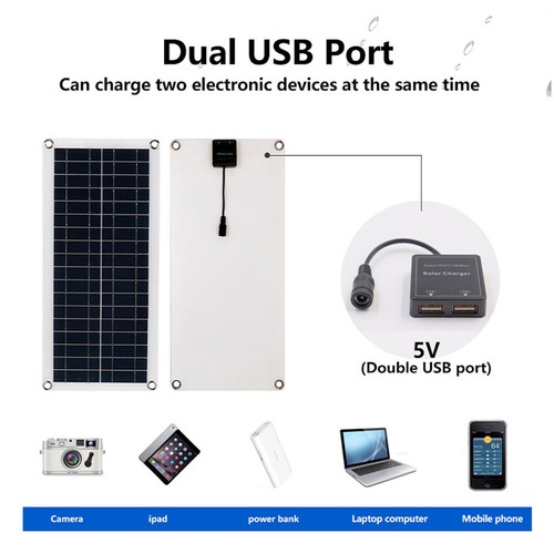 1000 Watt Solarpanel Kit 100A 12V Batterieladegerät mit Controller Wohnwagen Boot - Bild 6 von 18