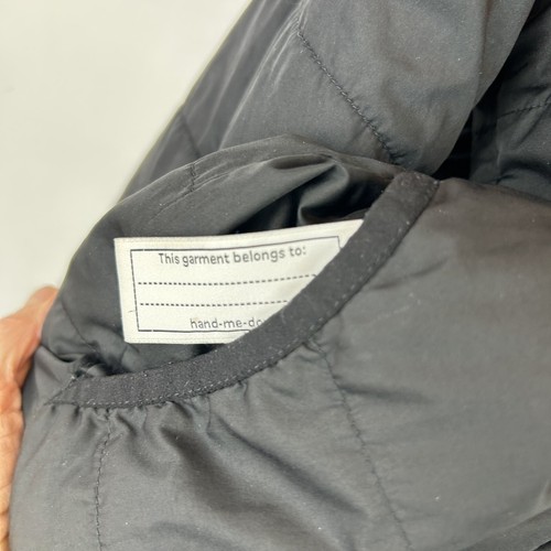 Patagonia Coat Boys M 10 Black Puffer Worn Wear Jacket Reversible Read - Picture 12 of 17