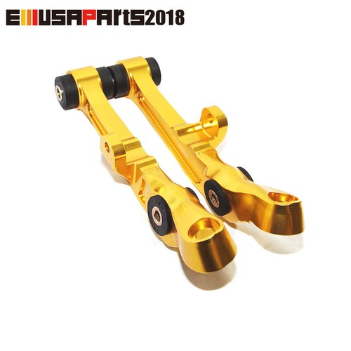 Front Left Right Lower Gold Aluminum Billet Control Arm For 03-04 Infiniti G35 - Picture 3 of 5