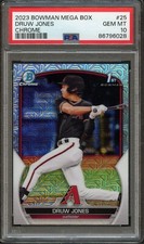 BB - 2023 Bowman Chrome Mega - #25 - Druw Jones  - PSA 10