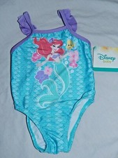 Bebé Niñas Traje de Baño Sirenita Una Pieza Tallas 3/6 12 24 Meses Princesa