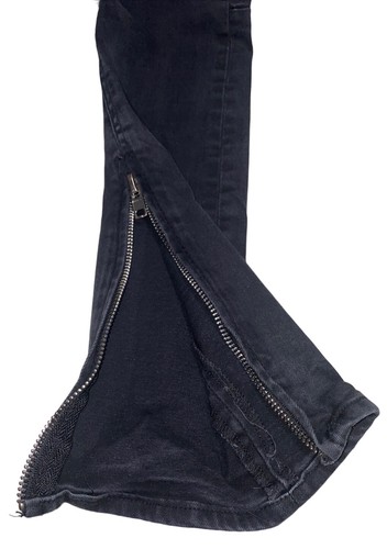 Women’s Black ICON Jeans-Size 30-Black Skinny Zip Ankle Mid-Rise Jeans-30Wx32L - Picture 6 of 13