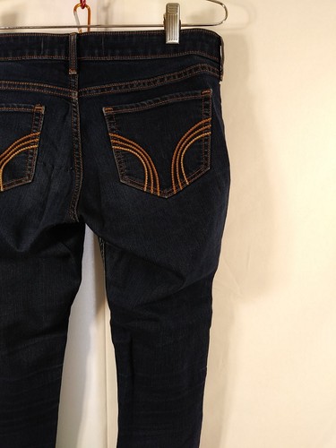 Hollister California Jeans Womens 7S SHORT Blue Denim SUPER SKINNY 28x27 - Picture 11 of 14