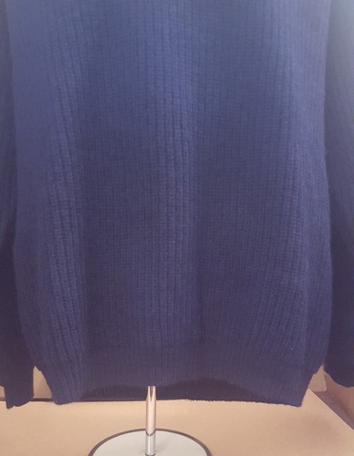 EUC Columbia Men's Wool 1/4 Zip Blue Sweater Cardigan Lined Warm Pullover - Picture 3 of 6