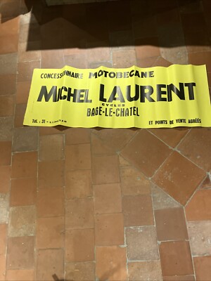 Altes Poster Laden Motobecane Händler 01 Ain Bâgé Mofa 115/40