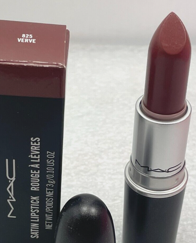 New in Box MAC Satin Lipstick #825 VERVE **RARE DISCONTINUED - Picture 2 of 9