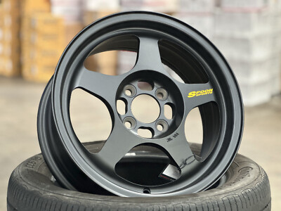 NEW 15x6.5J NK Performance Spoon BLACK wheel 4x100 Fits HONDA