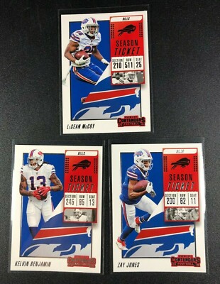2018 Contenders Football Base Team Set - BUFFALO BILLS