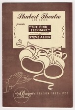 Steve Allen "PINK ELEPHANT" Bruce Gordon / Jean Casto 1953 FLOP Tryout Playbill